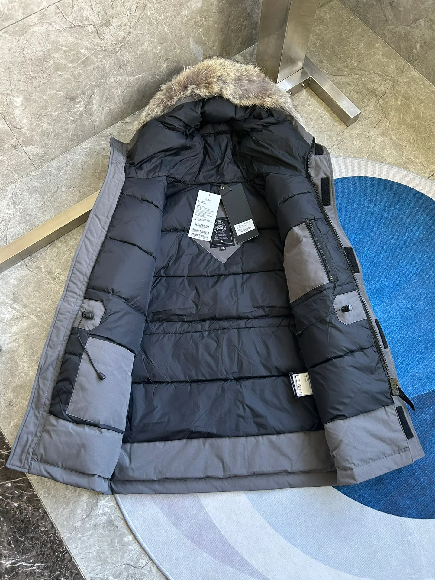 P720 Big Goose 13 Langford men's down jacket. Color (red label) black, dark blue, off-white, gray, gray camouflage. Color (black label) black black label, gray black label. Size: S. M. L. XL. XXL.